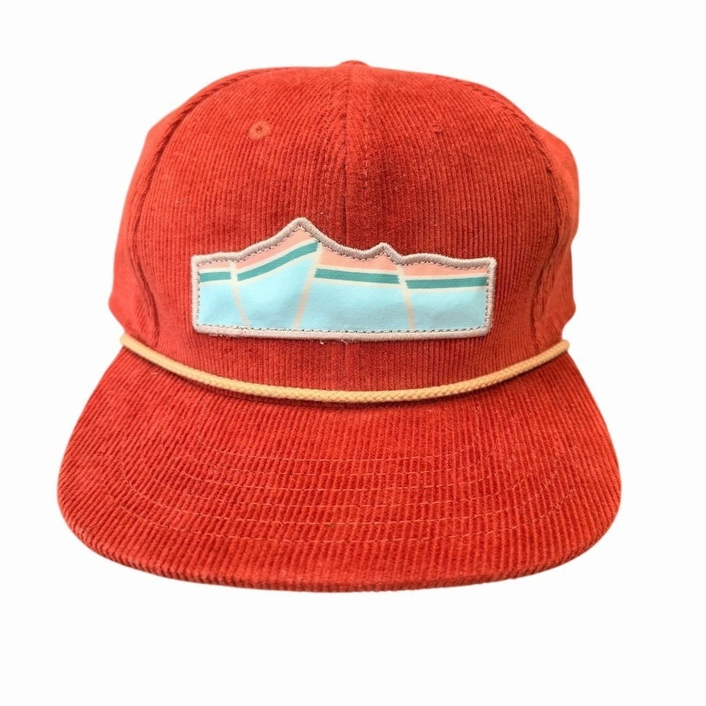 Sendero Provisions Co. Rope Snapback Hat Orange Geo Patch Adjustable Cap